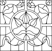 stained glass Online Coloring